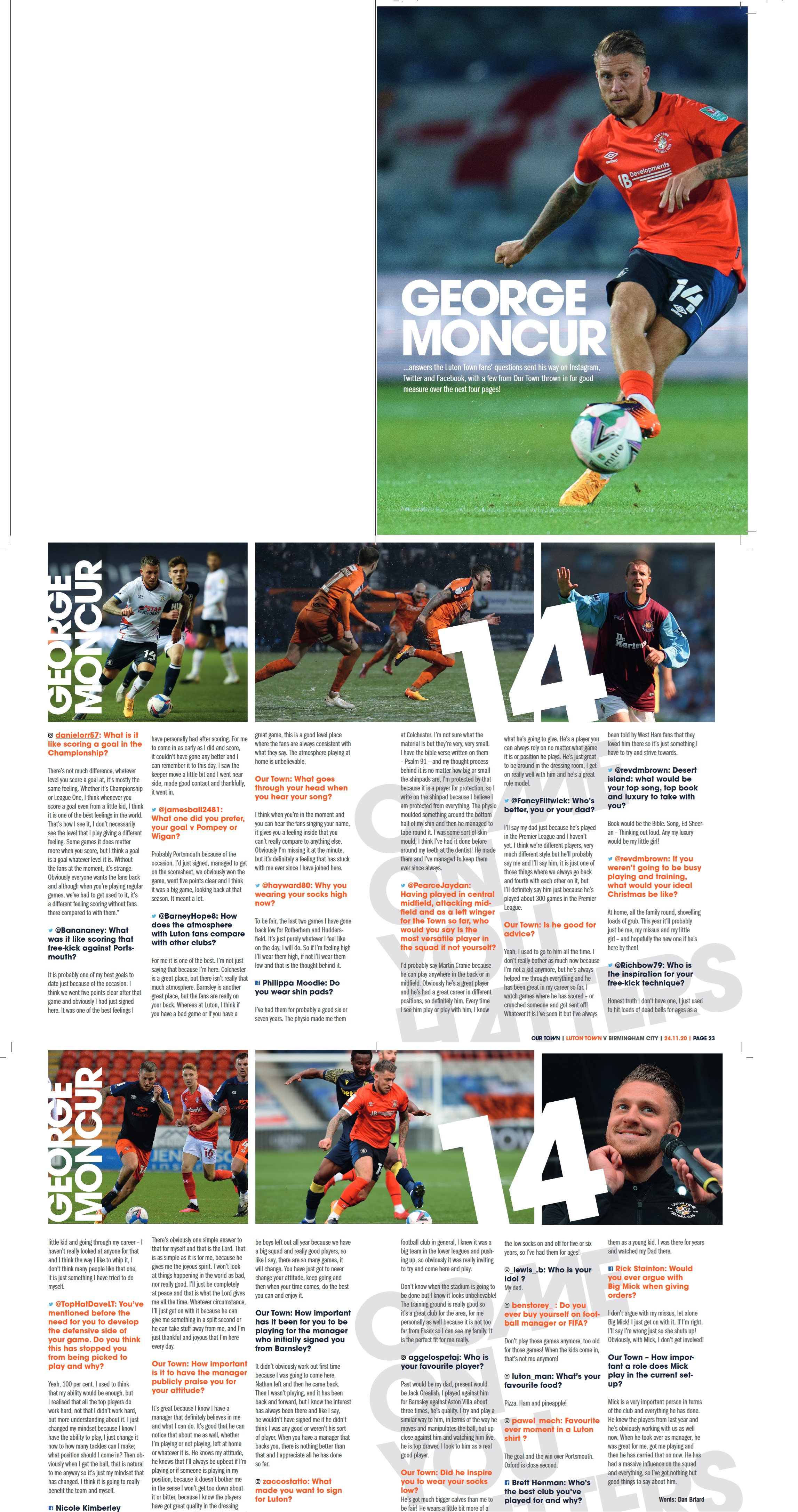 George Moncur | Hatters Heritage | A History of Luton Town FC