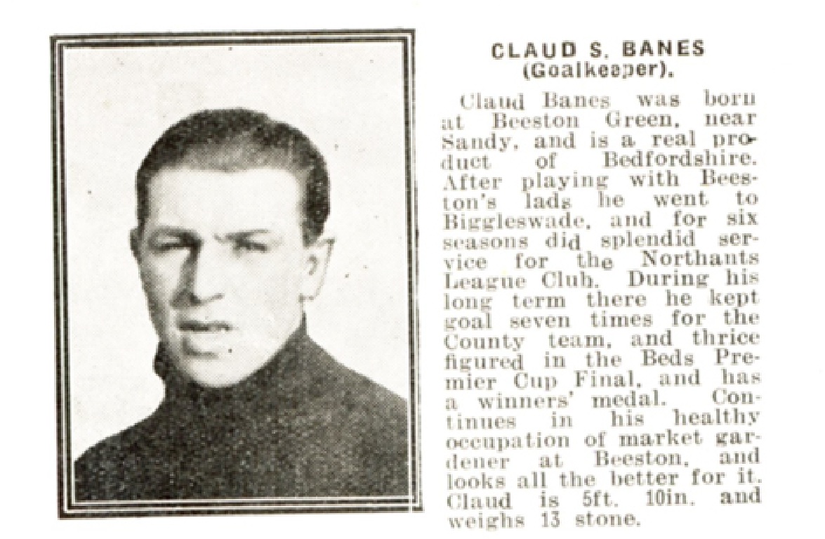 Claude Banes | Hatters Heritage | A History of Luton Town FC