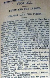 Match Report: Luton Town FC vs Clapton (23rd Mar 1895)