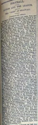 Match Report: Millwall Athletic vs Luton Town FC (28th Sep 1895)
