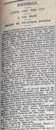 Match Report: Luton Town FC vs Tottenham Hotspur (12th Oct 1895)