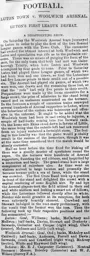 Match Report: Luton Town FC vs Woolwich Arsenal (2nd Oct 1897)