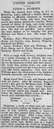 Match Report: Rushden vs Luton Town FC (24th Oct 1898)