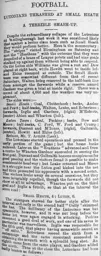 Match Report: Small Heath vs Luton Town FC (12th Nov 1898)