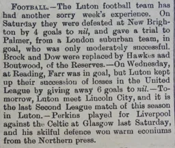 Match Report: New Brighton Tower vs Luton Town FC (15th Apr 1899)