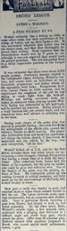 Match Report: Luton Town FC vs Walsall (14th Oct 1899)
