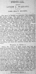 Match Report: Walsall vs Luton Town FC (17th Feb 1900)