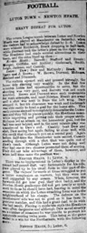 Match Report: Newton Heath vs Luton Town FC (31st Mar 1900)