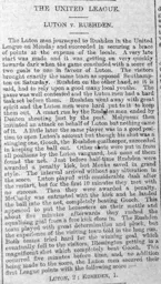 Match Report: Rushden vs Luton Town FC (3rd Sep 1900)