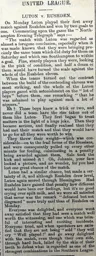 Match Report: Rushden vs Luton Town FC (3rd Sep 1900)