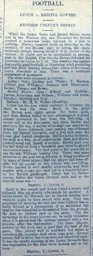 Match Report: Luton Town FC vs Bristol Rovers (2nd Mar 1901)