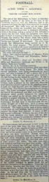 Match Report: Luton Town FC vs Millwall (30th Mar 1901)
