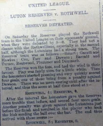 Match Report: Rothwell vs Luton Town FC (13th Apr 1901)