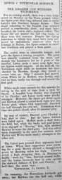 Match Report: Luton Town FC vs Tottenham Hotspur (29th Apr 1901)
