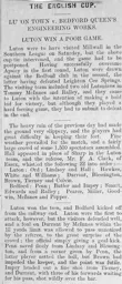 Match Report: Luton Town FC vs Bedford Queens Works (19th Oct 1901)