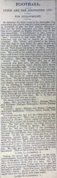 Match Report: Lowestoft Town vs Luton Town FC (2nd Nov 1901)