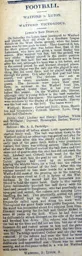 Match Report: Watford vs Luton Town FC (22nd Feb 1902)
