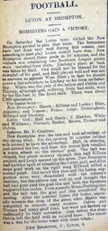 Match Report: New Brompton vs Luton Town FC (8th Mar 1902)