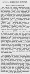 Match Report: Luton Town FC vs Tottenham Hotspur (29th Mar 1902)
