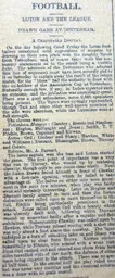 Match Report: Tottenham Hotspur vs Luton Town FC (12th Apr 1902)