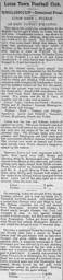 Match Report: Luton Town FC vs Fulham (29th Nov 1902)