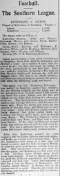 Match Report: Kettering Town vs Luton Town FC (10th Jan 1903)