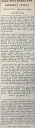 Match Report: Luton Town FC vs Bristol Rovers (21st Feb 1903)