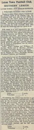 Match Report: Luton Town FC vs Tottenham Hotspur (21st Mar 1903)