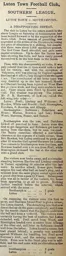 Match Report: Luton Town FC vs Southampton (4th Apr 1903)