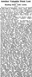 Match Report: Reading vs Luton Town FC (13th Apr 1904)