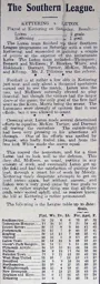 Match Report: Kettering Town vs Luton Town FC (23rd Apr 1904)