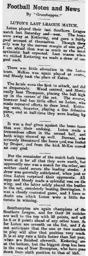 Match Report: Kettering Town vs Luton Town FC (23rd Apr 1904)