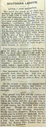 Match Report: Luton Town FC vs New Brompton (17th Dec 1904)