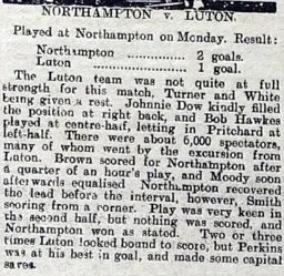 Match Report: Northampton Town vs Luton Town FC (24th Apr 1905)