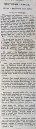 Match Report: Luton Town FC vs Brighton & Hove Albion (9th Sep 1905)