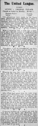 Match Report: Luton Town FC vs Crystal Palace (19th Feb 1906)