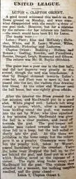 Match Report: Luton Town FC vs Clapton Orient (26th Feb 1906)