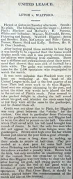 Match Report: Luton Town FC vs Watford (17th Apr 1906)
