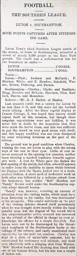 Match Report: Luton Town FC vs Southampton (15th Sep 1906)