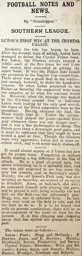 Match Report: Crystal Palace vs Luton Town FC (27th Oct 1906)