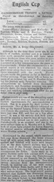 Match Report: Gainsborough Trinity vs Luton Town FC (12th Jan 1907)