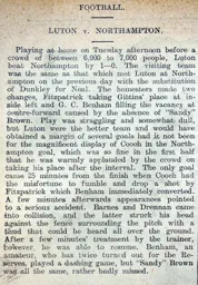 Match Report: Luton Town FC vs Northampton Town (2nd Apr 1907)