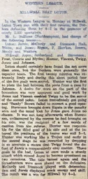 Match Report: Millwall Athletic vs Luton Town FC (21st Oct 1907)