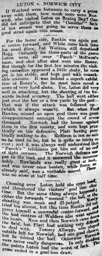 Match Report: Luton Town FC vs Norwich City (26th Dec 1907)