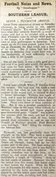 Match Report: Luton Town FC vs Plymouth Argyle (18th Jan 1908)