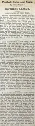 Match Report: West Ham United vs Luton Town FC (25th Jan 1908)