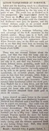 Match Report: Norwich City vs Luton Town FC (21st Apr 1908)
