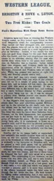 Match Report: Brighton & Hove Albion vs Luton Town FC (28th Oct 1908)