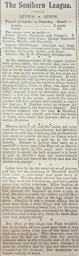 Match Report: Leyton vs Luton Town FC (23rd Jan 1909)