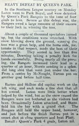 Match Report: Queens Park Rangers vs Luton Town FC (15th Mar 1909)